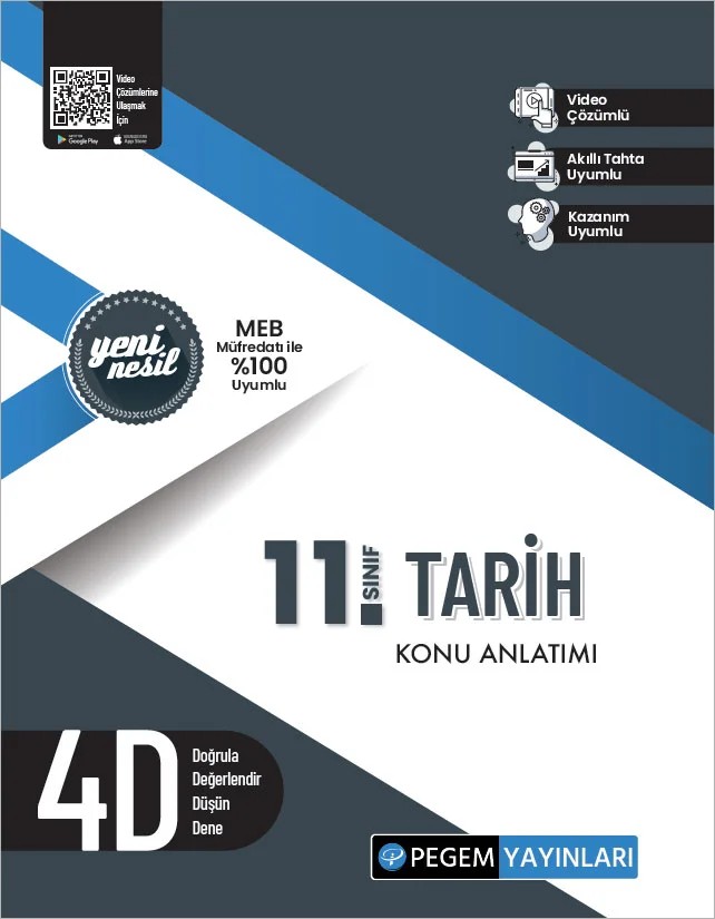 Pegem 11. Sınıf Tarih Konu Anlatımlı – Pegem Akademi Yayıncılık kitap kapağı
