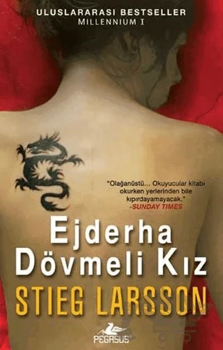 Ejderha Dövmeli Kız – Stieg Larsson – Pegasus Yayınları kitap kapağı