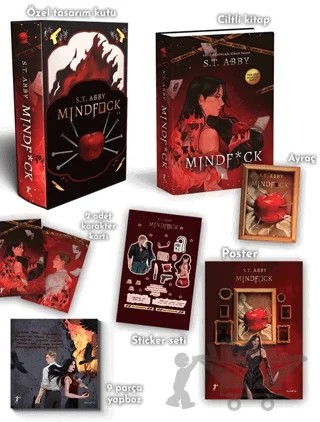 Mindfck Tek Cilt Koleksiyon Baskısı (Özel Kutulu Set) – S. T. Abby – Artemis Yayınları kitap kapağı