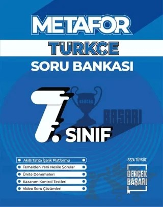 Metafor 7. Sınıf Türkçe Soru Bankası – Kolektif – Gerçek Başarı Yayınları kitap kapağı
