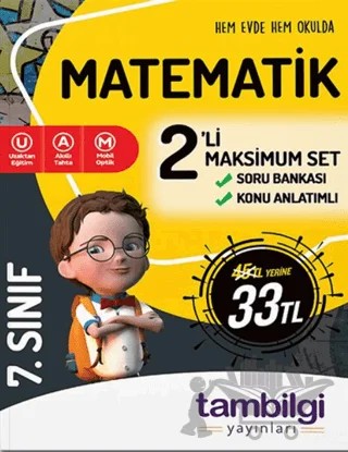 7. Sınıf Matematik 2'li Maksimum Set – Kolektif – Tambilgi Yayınları kitap kapağı