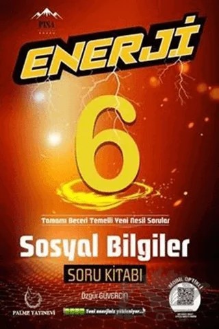 Palme 6. Sınıf Enerji Sosyal Bilgiler Soru Kitabı – Özgür Güvercin – Palme Yayınları kitap kapağı
