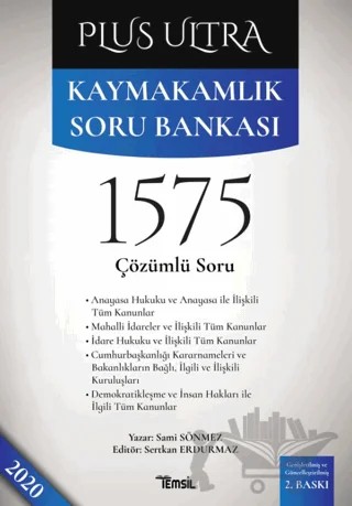 Kaymakamlık Soru Bankası 666 Çözümlü Soru Cilt 2 - Plus Ultra – Sami Sönmez – Temsil Kitap kitap kapağı
