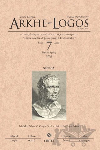 Arkhe - Logos Felsefe Dergisi Sayı: 7 Bahar 2019 – Arkhe - Logos Dergisi kitap kapağı