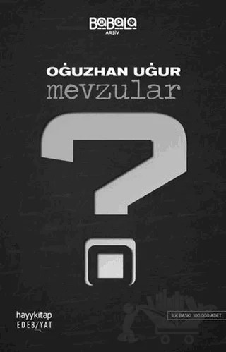 Mevzular – Oğuzhan Uğur – Hayykitap kitap kapağı