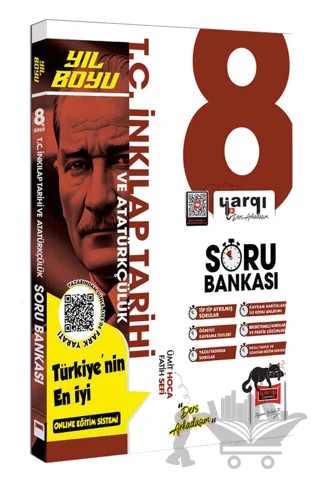 8. Sınıf LGS T.C. İnkılap Tarihi ve Atatürkçülük Yıl Boyu Soru Bankası – Kolektif – Yargı Yayınevi kitap kapağı