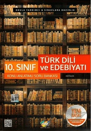 10. Sınıf Türk Dili ve Edebiyatı Konu Anlatımlı Soru Bankası – Adil Özçelik – Fdd Yayınları kitap kapağı
