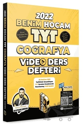 2022 TYT Coğrafya Video Ders Defteri – Bayram Meral – Benim Hocam Yayınları kitap kapağı