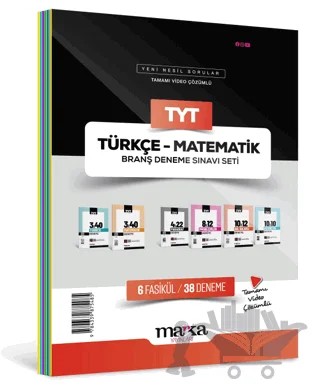 2025 TYT Türkçe - Matematik Branş Deneme Sınavı Seti 6 Fasikül 38 Deneme – Kolektif – Marka Yayınları kitap kapağı