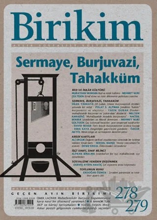 Birikim Aylık Sosyalist Kültür Dergisi Sayı: 278 - 279 – Birikim Yayınları kitap kapağı
