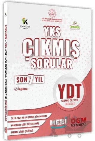 2025 YKS-YDT MEBİ İngilizce Yeni Nesil Çıkmış Soru Bankası Konu Konu Son 7 Yıl Video/PDF Çözümlü – Kolektif – Karakutu Yayın kitap kapağı