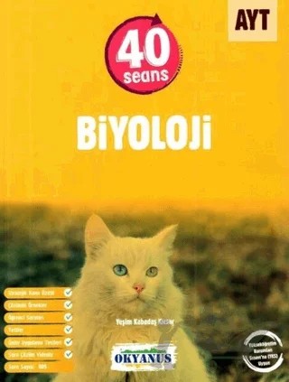 AYT 40 Seans Biyoloji Soru Bankası – Kolektif – Okyanus Yayınları kitap kapağı