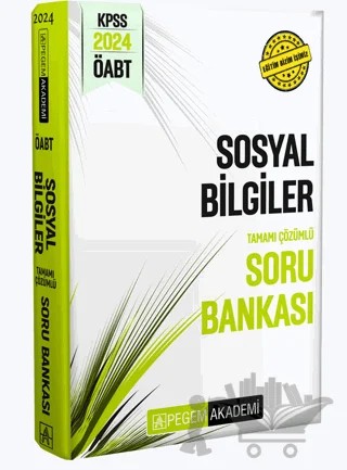 2024 KPSS ÖABT Sosyal Bilgiler Tamamı Çözümlü Soru Bankası – Kolektif – Pegem Akademi Yayıncılık kitap kapağı