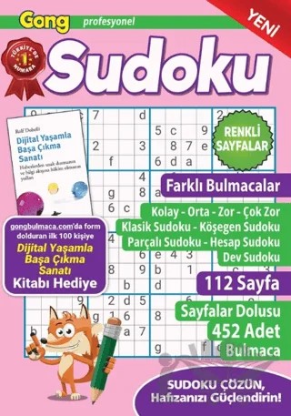 Gong Profesyonel Sudoku 18 – Bertan Kodamanoğlu – Maxi Yayıncılık kitap kapağı