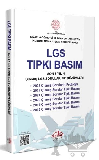 LGS Tıpkı Basım Çıkmış Sorular ve Çözümleri – Kolektif – Editör Yayınevi kitap kapağı