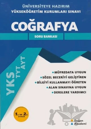 2018 YKS TYT-AYT Coğrafya Soru Bankası – Kolektif – Doğan Akademi kitap kapağı