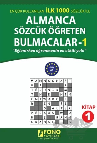 Almanca Sözcük Öğreten Bulmacalar 1 – Kollektif – Fono Yayınları kitap kapağı