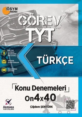 Armada Görev YKS TYT Türkçe Konu Denemeleri 14X40 Video Çözümlü – Çiğdem Şentürk – Armada Yayınları kitap kapağı