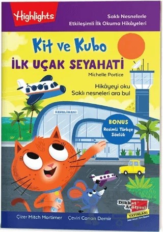 Kit ve Kubo İlk Uçak Seyahati – Michelle Portice – Dikkat Atölyesi Yayınları kitap kapağı