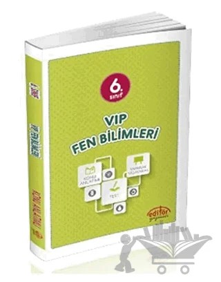 6. Sınıf VIP Fen Bilimleri Konu Anlatımlı – İhsan Yaman – Editör Yayınevi kitap kapağı