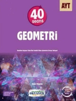 AYT 40 Seans Geometri Soru Bankası – Kolektif – Okyanus Yayınları kitap kapağı