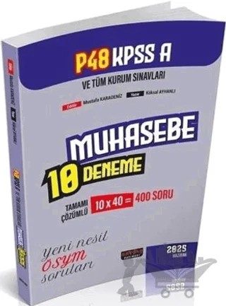 2025 KPSS A Grubu P48 Muhasebe 10 Deneme – Mustafa Karadeniz, Köksal Ayhanlı – Savaş Yayınevi kitap kapağı