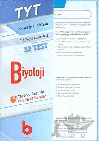 TYT Biyoloji Çek - Kopar Yaprak Test – Kolektif – Basamak Yayınları kitap kapağı