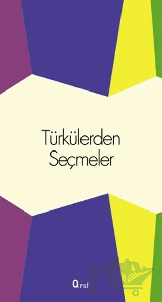 Türkülerden Seçmeler – Kolektif – Araf Yayınları kitap kapağı
