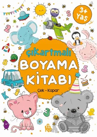 Çıkartmalı Boyama Kitabı 3 Yaş+ – Kolektif – Bigkids Yayınları kitap kapağı