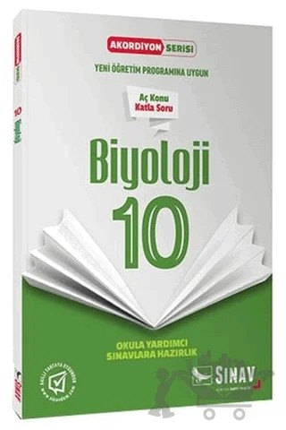 10. Sınıf Biyoloji Akordiyon Serisi – Kolektif – Sınav Yayınları kitap kapağı