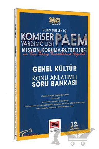 2024 Polis Meslek İçi Komiser Yardımcılığı PAEM Misyon Koruma - Rütbe Terfi Genel Kültür Konu Anlatımlı Soru Bankası – Kolektif – Yargı Yayınevi kitap kapağı