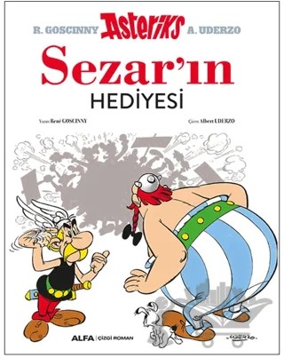 Asteriks - Sezar’ın Hediyesi – Rene Goscinny – Alfa Yayınları kitap kapağı