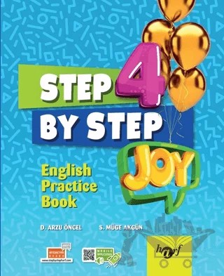 4. Sınıf Step By Step Joy English Pb 2019 – D. Arzu Öncel, S. Müge – Harf Eğitim Yayıncılık kitap kapağı