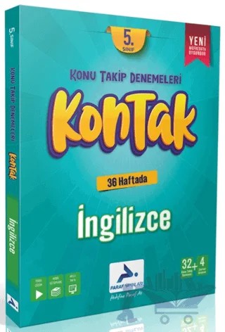 5. Sınıf İngilizce 36 Kontak Deneme – Kolektif – Paraf Yayınları kitap kapağı