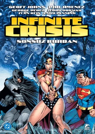 İnfinite Crisis - Sonsuz Buhran – Geoff Johns – Çizgi Düşler Yayınevi kitap kapağı