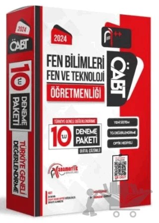 2024 ÖABT Fen Bilimleri Öğretmenliği Türkiye Geneli 10 Deneme Dijital Çözümlü – Ramazan Durgut – Anamorfik Yayınları kitap kapağı