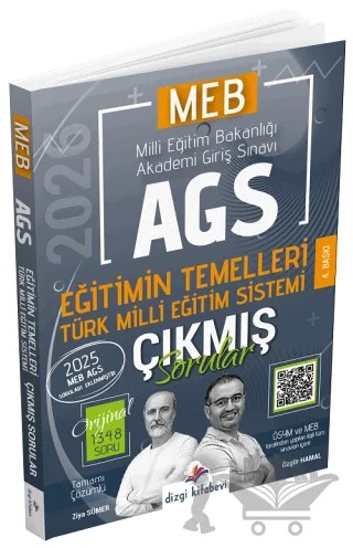 2026 MEB-AGS Eğitimin Temelleri ve Türk Milli Eğitim Sistemi Çıkmış Sorular Çözümlü – Ziya Sümer, Özgür Hamal – Dizgi Kitap kitap kapağı