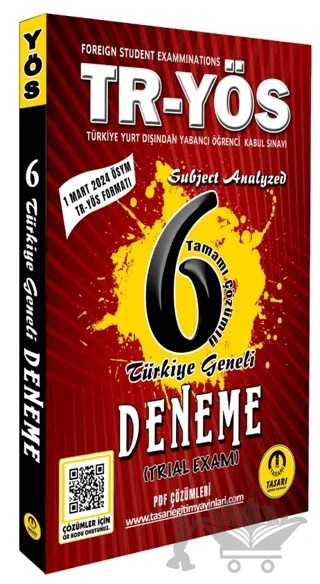 TR YÖS 6 Türkiye Geneli Deneme - Son Format – Kolektif – Tasarı Eğitim Yayınları kitap kapağı
