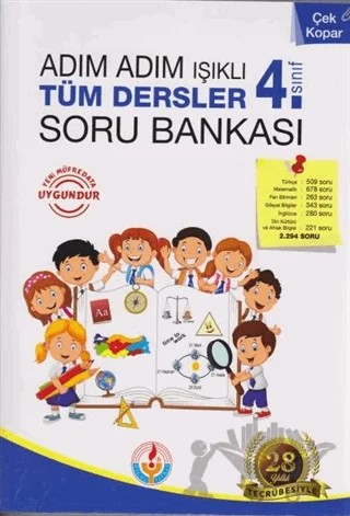 Adım Adım Işıklı 4. Sınıf Tüm Dersler Soru Bankası – Kolektif – Bilal Işıklı Yayınları kitap kapağı