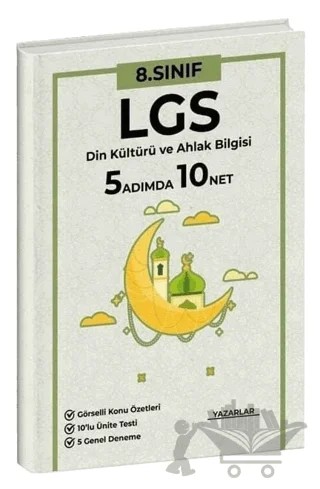 8. Sınıf LGS Din Kültürü 5 Adımda 10 Net Soru Bankası ve Deneme Sınavları Mutena Akademi Yayınları – Kolektif – Mutena Yayınları kitap kapağı