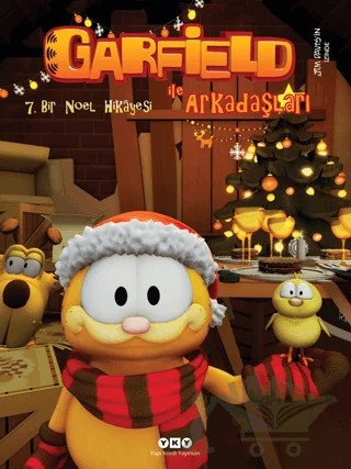 Garfield ile Arkadaşları 7 - Bir Noel Hikayesi – Jim Davis – Yapı Kredi Yayınları kitap kapağı