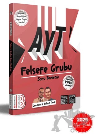 2025 AYT Felsefe Grubu Tamamı Video Çözümlü Soru Bankası – Can Köni, Bülent Tanık – Benim Hocam Yayınları kitap kapağı