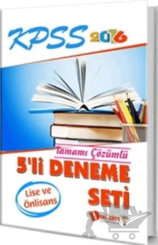 KPSS Lise-Ön Lisans 5'li Deneme Seti 2016 – Kolektif – Dahi Adam Yayıncılık kitap kapağı
