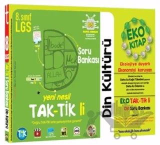 8. Sınıf Din Kültürü ve Ahlak Bilgisi Eko Taktikli Soru Bankası – Kolektif – Tonguç Akademi kitap kapağı
