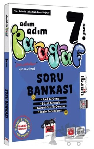 7. Sınıf Ders Arkadaşım Adım Adım Paragraf Soru Bankası – Kolektif – Yargı Yayınevi kitap kapağı