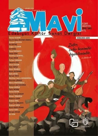 Mavi Edebiyat Kültür Sanat Dergisi Sayı: 9 Ağustos 2019 – Dorlion Yayınları kitap kapağı