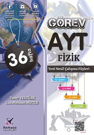 Görev AYT Fizik Yeni Nesil Çalışma Föyleri – Taner Yeltürk, Can Mehmet Mutlu – Armada Yayınları kitap kapağı