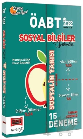 2022 ÖABT Sosyal Bilgiler Öğretmenliği Sosyalin Yarısı Tamamı Çözümlü 15 Deneme – Ercan Özdemir, Mustafa Alkan – Yargı Yayınevi kitap kapağı