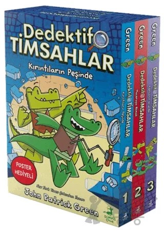 Dedektif Timsahlar 3 Kitaplık Kutulu Set (1-2-3) – John Patrıck Green – Olimpos Çocuk kitap kapağı