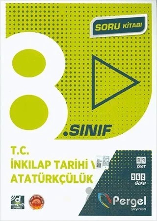 8. Sınıf T.C. İnkılap Tarihi ve Atatürkçülük Soru Bankası Kitap – Kolektif – Pergel Yayınları kitap kapağı